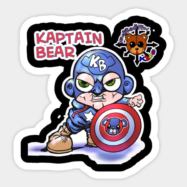 Kaptain Kaos Sticker by Biomek